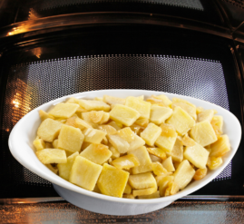 Tortilla de patata con microondas